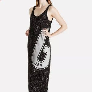 Women's G Star Elodie Long Tank-top Dress Black